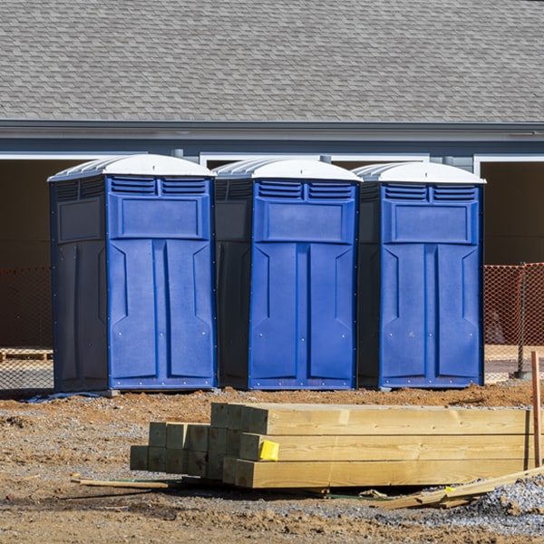 are there any restrictions on where i can place the portable restrooms during my rental period in Clear Spring